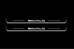 Mercedes-Benz CLS (C218) II Stainless Steel LED Door Sills – Wald Logo