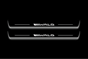Mercedes-Benz E W211 2002+ Stainless Steel LED Door Sills – Wald Logo