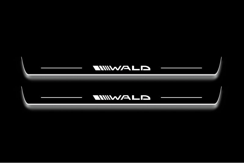 Mercedes-Benz E W212 2009+ Stainless Steel LED Door Sills – Wald Logo