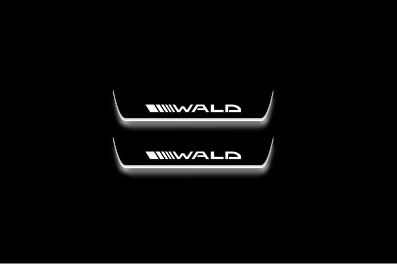 Mercedes-Benz S-Class W222 Stainless Steel LED Door Sills – Wald Logo