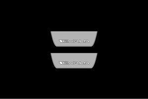 Mercedes C W205 2014-2021 LED Door Sills Illuminated Scuff Wald Logo Stainless Steel Entry Guards Door Sills opdesign
