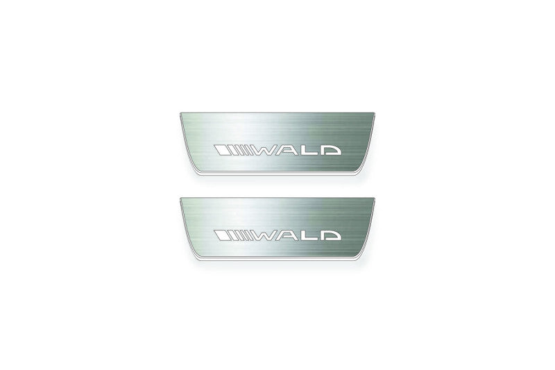 Mercedes-Benz G-Class W464 Stainless Steel LED Door Sills – Wald Logo
