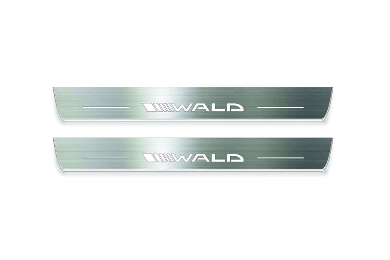 Mercedes-Benz G-Class W464 Stainless Steel LED Door Sills – Wald Logo