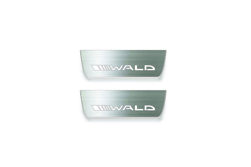 Mercedes-Benz E W213 2016+ Stainless Steel LED Door Sills – Wald Logo