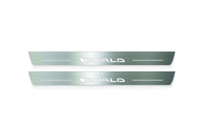 Mercedes-Benz S-Class W222 Stainless Steel LED Door Sills – Wald Logo
