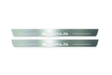 Mercedes-Benz C W204 2007+ Stainless Steel LED Door Sills – Wald Logo