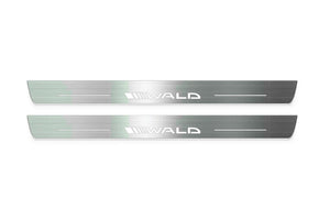 Mercedes-Benz CLS (C218) II Stainless Steel LED Door Sills – Wald Logo