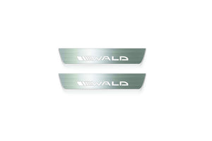 Mercedes-Benz S-Class W222 Stainless Steel LED Door Sills – Wald Logo