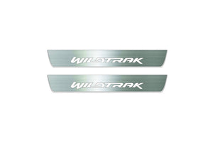 stainless steel door sill plates for Ford Ranger IV 2018+ with Raptor logo