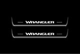 Jeep Wrangler JL 2018+ Stainless Steel LED Door Sills – Wrangler Logo
