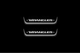 Jeep Wrangler JL 2018+ Stainless Steel LED Door Sills – Wrangler Logo