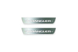Jeep Wrangler JL 2018+ Stainless Steel LED Door Sills – Wrangler Logo