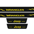 Jeep Wrangler JK 2006-2018 LED Door Sills Illuminated Scuff Jeep Wrangler Logo (Type 2) Stainless Steel Entry Guards Door Sil