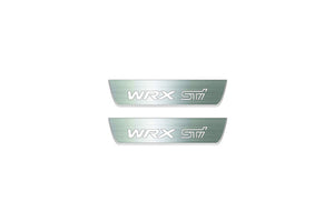WRX STI V 2016+ LED Door Sills Illuminated Scuff WRX STI Logo Stainless Steel Entry Guards