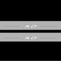 Illuminated LED Door Sill Tread Plates BMW X2 F39 2018+ With X2 Logo BMW Led Door Sills opdesign