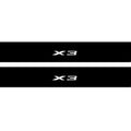 BMW X3 F25 2010-2017 Illuminated Matte Sill Plates with logo X3 BMW Led Door Sills PRO opdesign