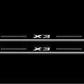 BMW X3 E83 2003-2010 LED Door Sills Illuminated Scuff X3 Logo Stainless Steel Entry Guards