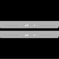 Illuminated LED Door Sill Tread Plates BMW X3 G01 2018+ With X3 Logo BMW Led Door Sills opdesign