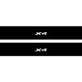 BMW X4 F26 2014-2018 Illuminated Matte Sill Plates with logo X4 BMW Led Door Sills PRO opdesign