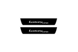 illuminated door sill protectors BMW X5 G05 2019+ stainless steel with Luxury Line logo