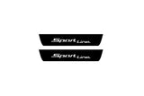 illuminated door sill protectors BMW X6 G06 2019+ in stainless steel with Sport Line logo