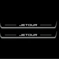 Jetour X70 2018+ LED Door Sills Illuminated Scuff Jetour Logo Stainless Steel Entry Guards