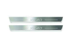 Volvo XC40 2017+ Stainless Steel LED Door Sills – XC40 Logo