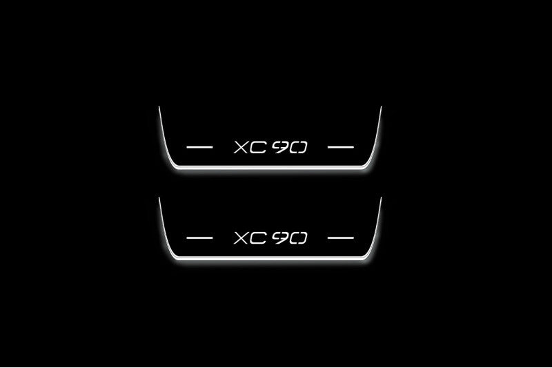Volvo XC90 II 2015+ Stainless Steel LED Door Sills – XC90 Logo