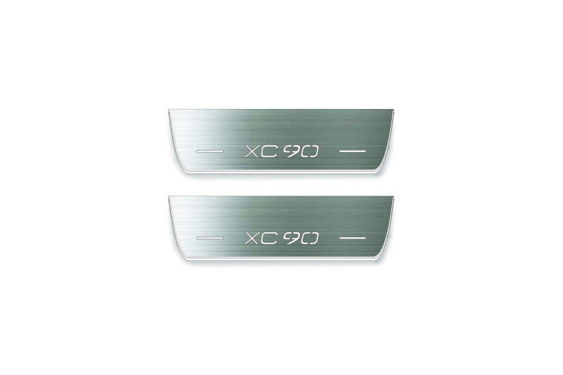 Volvo XC90 II 2015+ Stainless Steel LED Door Sills – XC90 Logo