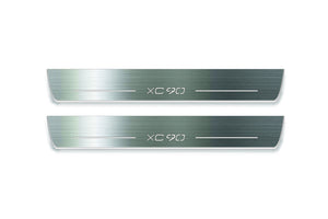 Volvo XC90 II 2015+ Stainless Steel LED Door Sills – XC90 Logo