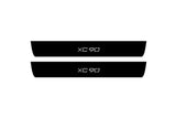 illuminated door sill protectors stainless steel Volvo XC90 II 2015+ with XC90 logo