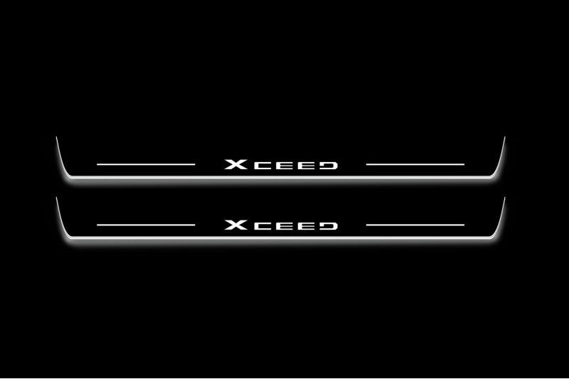 Kia XCeed 2019+ Stainless Steel LED Door Sills – XCeed Logo