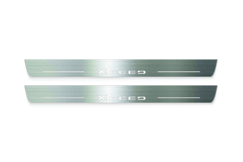 Kia XCeed 2019+ Stainless Steel LED Door Sills – XCeed Logo