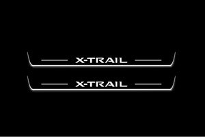 Nissan X-Trail T33 2021+ LED Door Sills Illuminated Scuff X-Trail Logo Stainless Steel Entry Guards