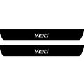 Skoda Yeti 2009-2017 Illuminated Matte Sill Plates with logo Yeti Skoda Led Door Sills PRO opdesign