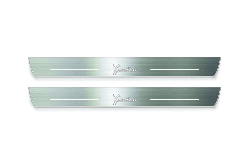 Lancia Ypsilon III 2011+ Stainless Steel LED Door Sills – Ypsilon Logo