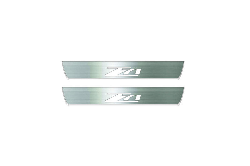 Chevrolet Colorado II GMT 31XX 2015-2023 Stainless Steel LED Door Sills – Z71 Logo