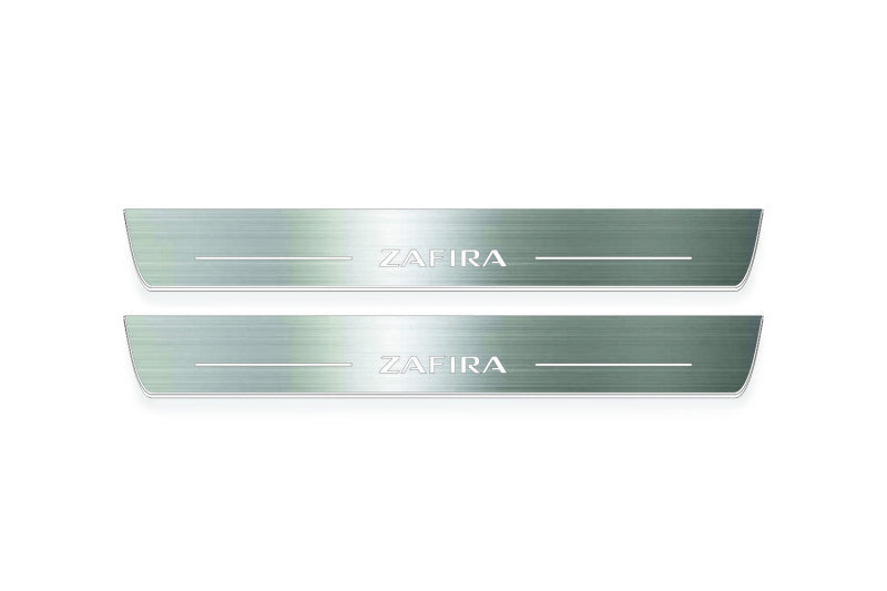 Opel Zafira C 2011+ Stainless Steel LED Door Sills – Zafira Logo