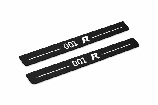 Zeekr 001 FR 2023–Present — Matte PRO LED Door Sills — 001 FR Logo