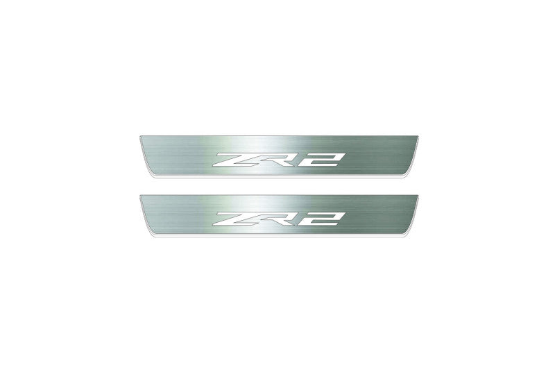 Chevrolet Colorado II GMT 31XX 2015-2023 Stainless Steel LED Door Sills – ZR2 Logo