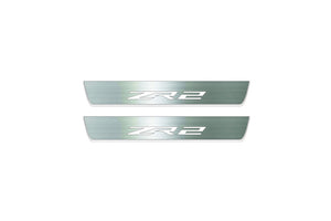 Chevrolet Colorado II GMT 31XX 2015-2023 Stainless Steel LED Door Sills – ZR2 Logo